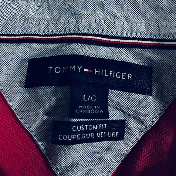 Tommy Hilfiger Custom Fit Collection Fuscia Polo Shirt - Picture 11 of 13